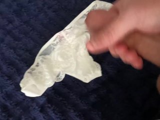 Jerking Off Until I Cumshot On This Super Hot Milf's Panties… Backstory And Picture Coming To Of