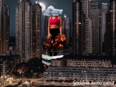 The giantess Samira grows up a lot after training and has fun in the city (Trailer- SFX)