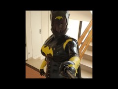 Easter Fetish Meeting 2022 - Batgirl Latex Cosplay Part 2/3 (Fetish only)