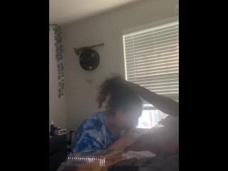 Screen Capture of Video Titled: Her mom literally kept talking to her while she was getting dick