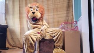 Petite In My Lion Mascot Suit I'm Squirting