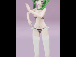 Hatsune Miku Undress Dance Hentai Nude Vertical Screen 3D Dark Green Hair Color Edit Smixix
