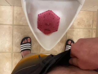 Watch Me Pee In A Men’s Public Bathroom