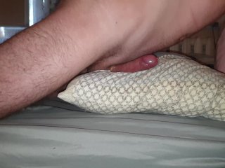 Humping My Pillow Moaning And Gasping Loudly, Cumshot In Condom