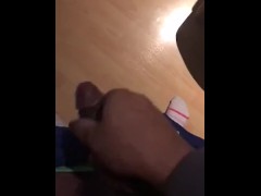 Playing with Black cock & masterbate 
