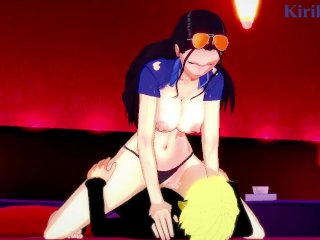 Nico Robin and Sanji HaveIntense Sex at a LoveHotel. - One Piece Hentai