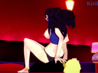 Nico Robin_and Sanji have intense sex at a love hotel. - One Piece_Hentai