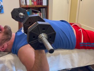 Working Out With Hairy Buddy Then I See His Dick