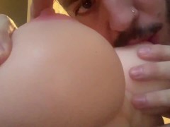 Zenn Freq Plays With Big Boobs and Sucks on Nipples ASMR