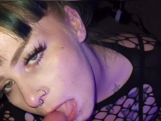 Slut Gets Her Face Fucked and Gags on Daddy'sCock