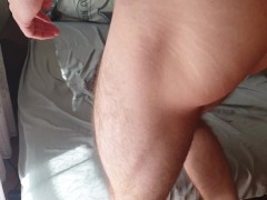 Shaking Pillow Hump While Gasping And Moaning Until Strong Orgasm And Big Load Of Cum