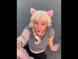 ROLLERSKATING CATGIRL FARAH FATHERLESS LOVES BUKAKI (Subscribe to my onlyfans)