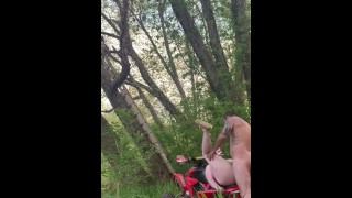 Outdoors Sex Atving Through The Woods
