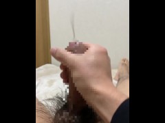 【個人撮影】日本人男性が手コキで大量射精
