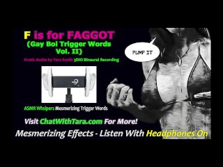 F Is For Faggot ASMR Erotic Whispers Audio_Binaural SoundMesmerizing Mind Fuck Sissy Training