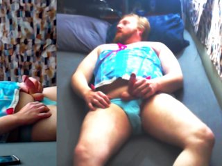 Abdl Sexy Blue Adult Diaper Chill Time Let's Watch Carebears Together 1 Of 2