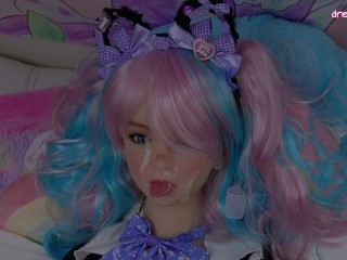 Titsfuck and facial_cum on my_cute doll 17