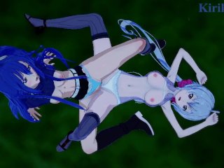 Chris Yukine And Tsubasa Kazanari Have An Intense Lesbian Play - Symphogear Hentai