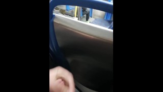 Masturbate On A Public Bus A Horny Man Jerks Off