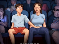 Summertime Saga: StepBrother Fingers His StepSister In The Cinema-Ep132