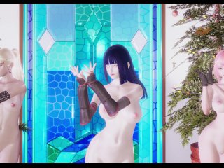 [Mmd] Twice-Feel Special Hot Striptease Hinata Sakura Ino Yamanaka Naruto Hentai