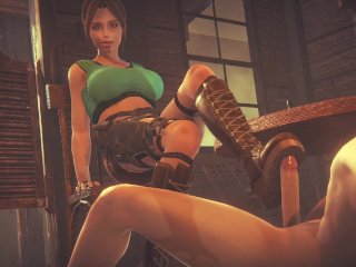 Lara Croft Tomb Raider Perfectly Jumps On A Dick 3D Animation