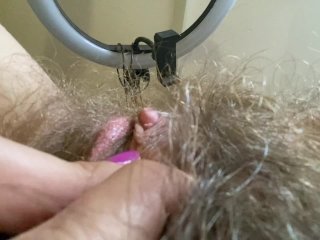 Extreme Close Up Big Clit Vagina Asshole Mouth Giantess Fetish Video HairyBody !
