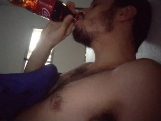 Drinking Coca Cola And Burping