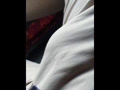 Hard cock on the bus