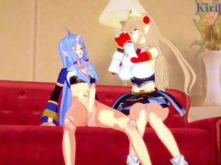 Neige Hausen And Suzuka-Hime Have Intense Futanari Sex - Srw Og Saga: Endless Frontier Hentai