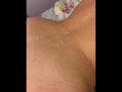 Cumming on her back 