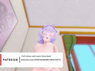 Osana Najimi Komi-San 3D Hentai Shortclips 3