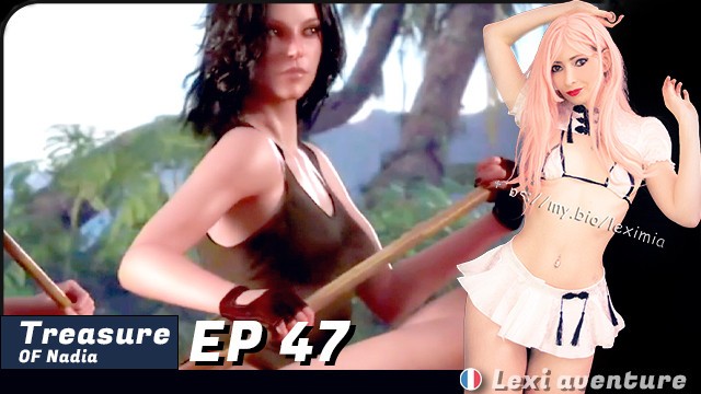 French Porn Game - Partie 47) she Comments the Game in French( Porngame Letsplay FRENCH )  Treasure of Nadia
