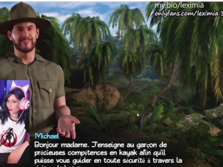 (Partie 47) She comments the game in french( porngame letsplay FRENCH_) Treasure_of nadia