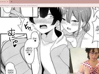 CuteBunnybell reacciona a delicioso manga hentai de tetonas compradoras de_semen