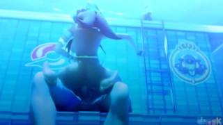 Trainer Nessa Joins You In The Pool Pokemon For Some Passionate Sex