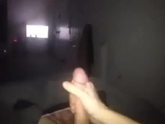 Stroking out a huge cumshot (throwback video)