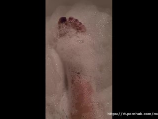 #022 Close-Up Sexy Toes Nympho Goddess Feet (Foot Worship/Pedicure) Violet Toe Nails