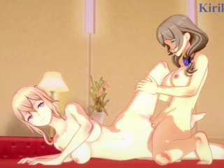 Jean Gunnhildr And Lisa Minci Have Intense Futanari Sex In The Bedroom. - Genshin Impact Hentai