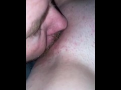 Get that pussy wet on my fat dick! What a slip and slide!!!