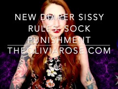 New Diaper Sissy Rules: Sock challenge Free Preview