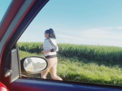 Milf Get's Public Outdoor Blowjob With Creampie And Squirts In Her Pants