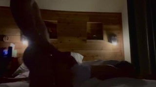 Fucked from behind Lou I Make Her Cum In The Hotel Room