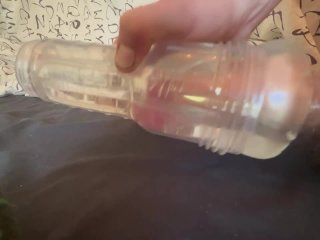 SOLO BWC PUTS_8” MONSTER COCK IN FLESHLIGHT_ICE