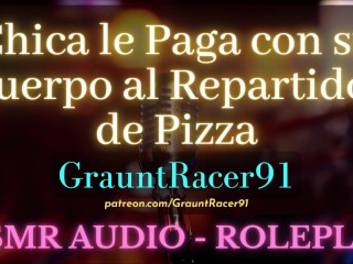 Chica es Penetrada por el Ano por un Repartidor de Pizza - ASMR Audio_Roleplay