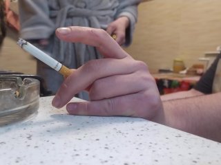 I Wanted To Suck A Cigarette And Sucked A Dick In The Kitchen