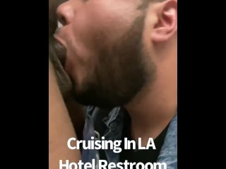 Thebxmouth Goes Cruising In Public Los Angeles Hotel Restroom