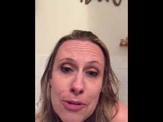 CUM get to know_me - a playful chat and TiTS rub down in_the bath with MILF