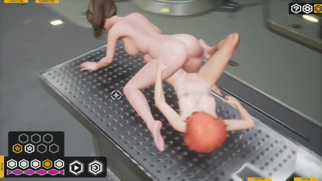 Fallen Doll: Operation Lovecraft lesbian pose scissors