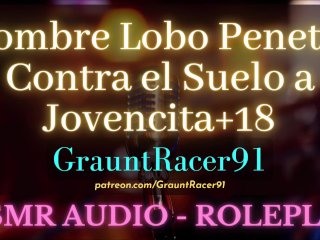 Eso No Va A Entrar… Chica Tierna Es Cogida Por Hombre Lobo - Asmr Anime Audio Roleplay